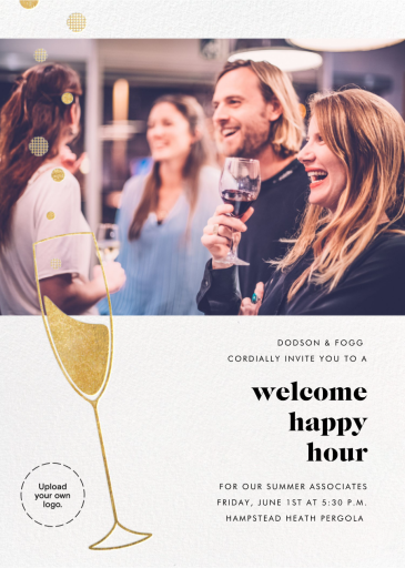 Champagne Flute (Photo) - Business Event Invitation by Paperless Post