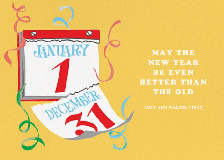 New Year, New Leaf - New Year's Card by Paperless Post