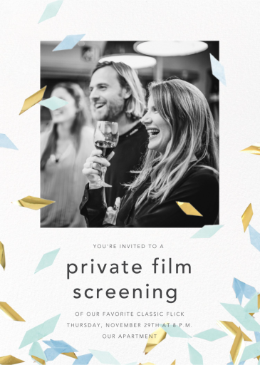 Flutter Photo - Bar & Bat Mitzvah Invitation by CONFETTISYSTEM