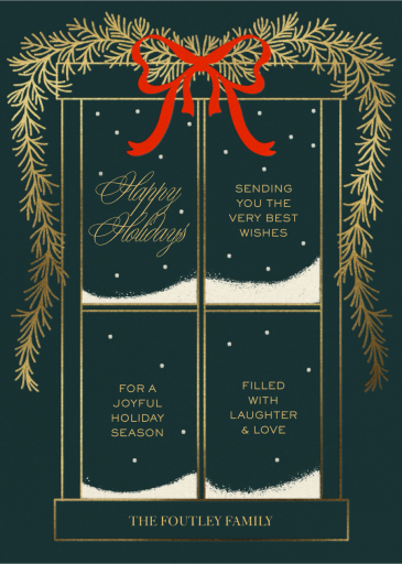 Snowy Sill - Christmas Card by Paperless Post