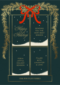 Snowy Sill - Christmas Card by Paperless Post