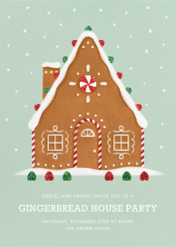 Gingerbread Chalet - Holiday Party Invitation by Paperless Post