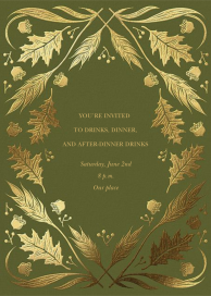 Foil Foliage - Fall Party Invitation by Paperless Post