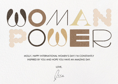 Feel the Power - Greeting Card by Paperless Post