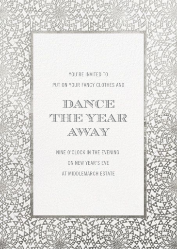 Deco Border - New Year's Eve Invitation by Paperless Post