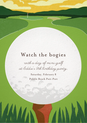 Tee Time by Paperless Post