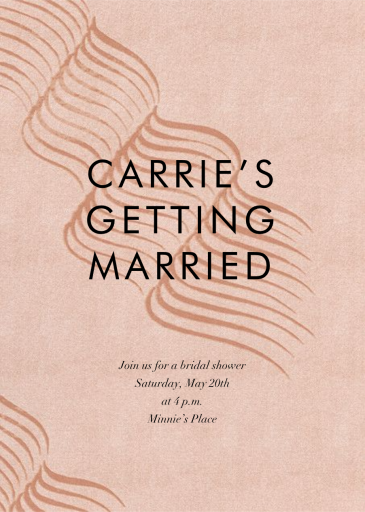 Whisp - Bridal Shower Invitation by Kelly Wearstler