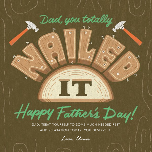 Nailed It - Father's Day Card by Paperless Post