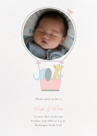 First Flight - Baby Shower Invitation by Little Cube