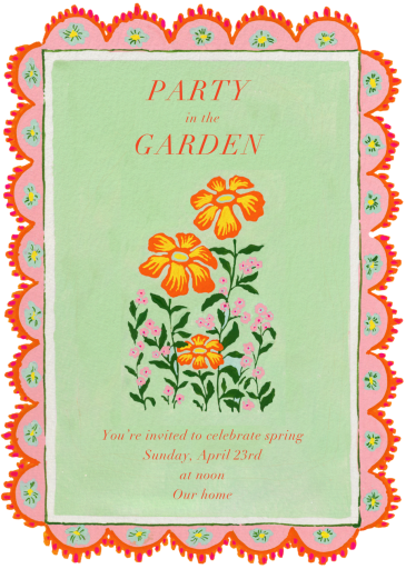 Floral Whimsy - Garden Party Invitation by Iris + Marie
