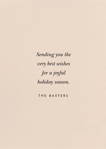 Greetings From Santa - Christmas Card by Rifle Paper Co. - Back