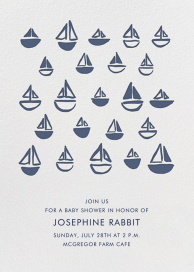 Floating Sails - Baby Shower Invitation by Linda and Harriett