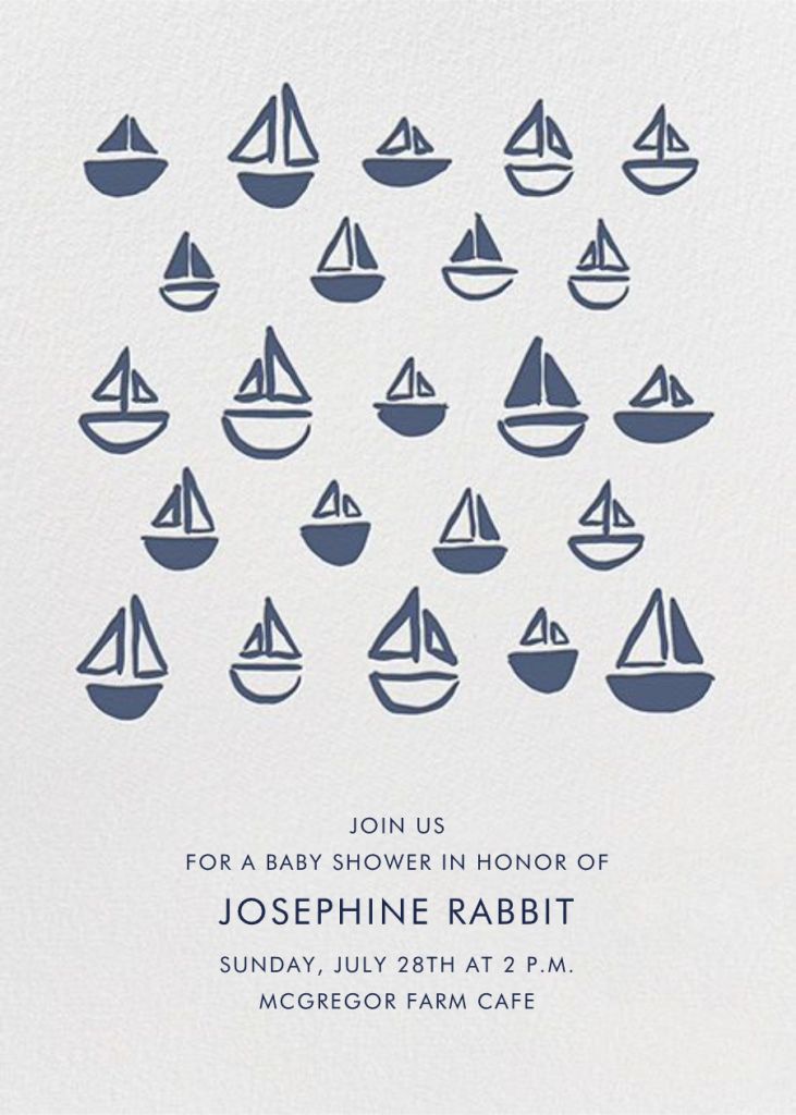 Floating Sails Invitation