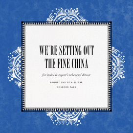 Chatsworth - Rehearsal Dinner Invitation by Cabana