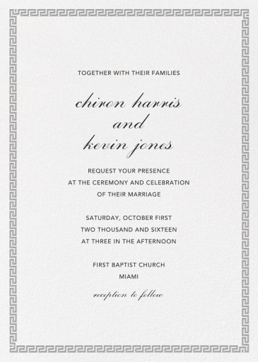 Meander - Invitation by Jonathan Adler