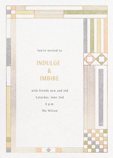 Deco Asymmetry by Paperless Post