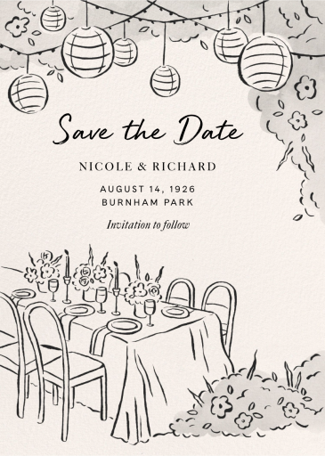 Under the Lanterns - Save the Date by Paperless Post