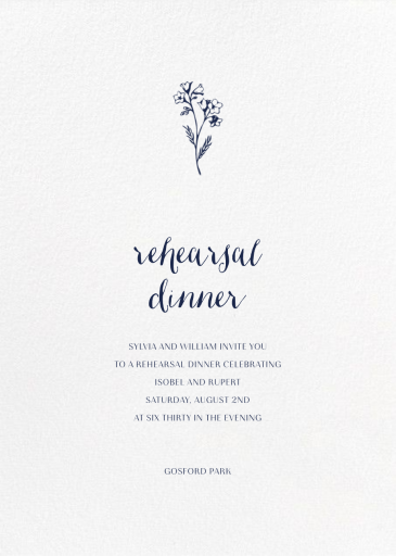 Ivory Plain - Rehearsal Dinner Invitation by Paperless Post