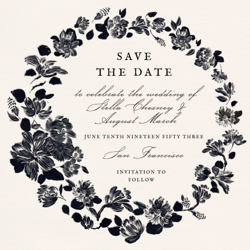 Rosy Ring - Save the Date by Emilia Wickstead