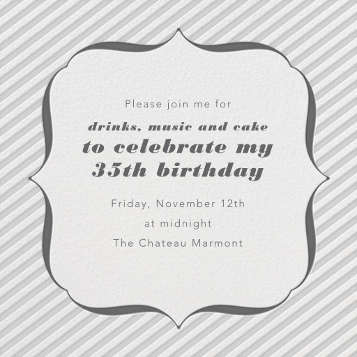 Circus Stripe - Birthday Invitation by Paperless Post