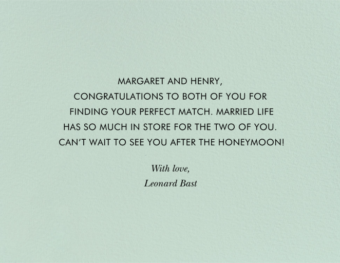 Always and Forever Swans - Congratulations Card by Rifle Paper Co. - Back