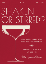 Velvet Coupe - Dining & Drinks Invitation by Paperless Post