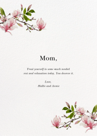 Magnolia Branches - Greeting Card by Felix Doolittle