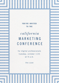Seersucker Stripe - Meeting Invitation by kate spade new york