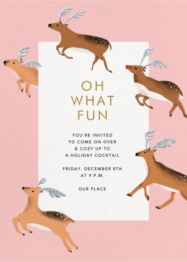 Taking Flight - Holiday Party Invitation by Carolyn Suzuki Studio