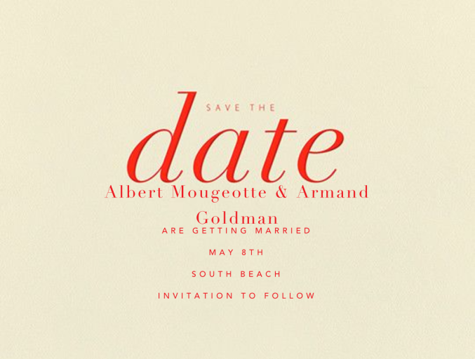 Pierre - fine printing - Save the Date by Paperless Post