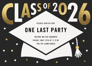 Mortarboard Bash - Graduation Party Invitation by Paperless Post