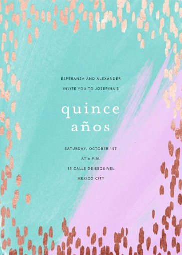 Dappled - Quinceañera Invitation by Ashley G