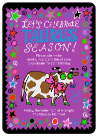 Zodiac Doodles - Birthday Invitation by Gentle Thrills