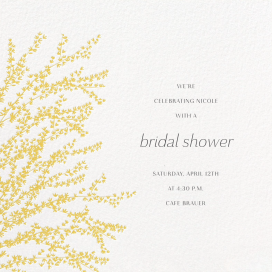 Forsythia Branch - Bridal Shower Invitation by Paperless Post