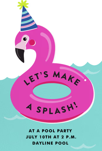 Flamingo Fling - Pool Party Invitation by Cheree Berry Paper & Design