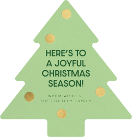 Christmas Tree Cutout - Holiday Card by Paperless Post