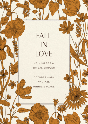 Blooming Flowers - Bridal Shower Invitation by Liberty