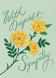 Marigold Sympathy - Greeting Card by Rifle Paper Co.