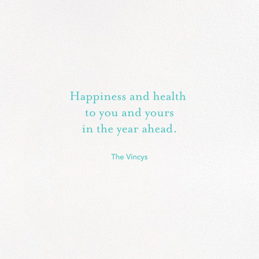 Tricolor Tidings - Holiday Card by Ashley G - Back