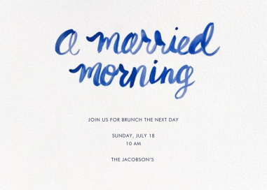 A Married Morning by Linda and Harriett