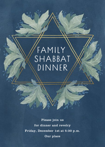 Good Points - Shabbat Invitation by Paperless Post