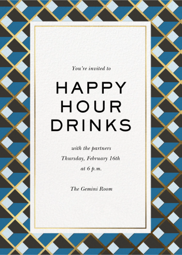 Modernity - Cocktail Party Invitation by Jonathan Adler