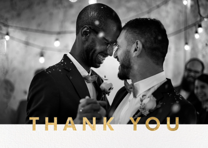 Field of Thanks Photo (Double-Sided) by Paperless Post