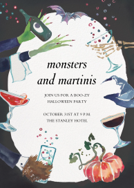 Spooky Sips - Halloween Invitation by Happy Menocal