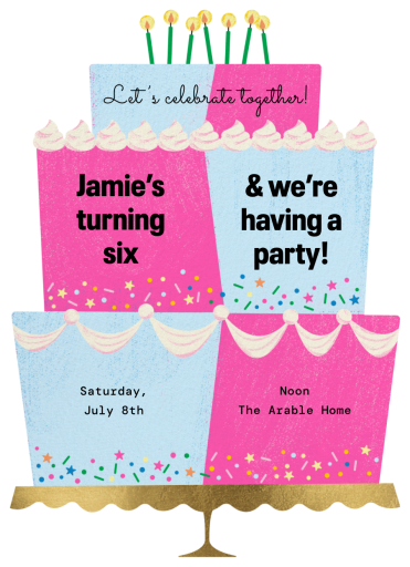 Double the Cake - Birthday Invitation by Paperless Post