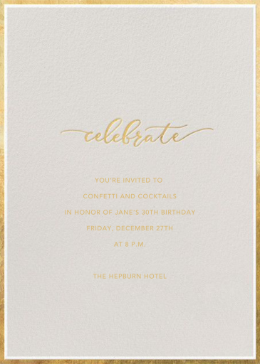 Fine Band Celebration - Birthday Invitation by Sugar Paper