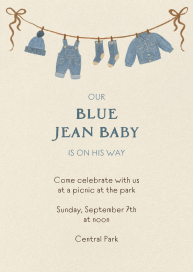 Little Pumpkin Baby Laundry Invitation