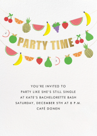 Fruit Bunting - Bachelorette Party Invitation by Meri Meri