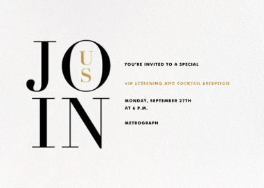 Almaviva - Viewing Party Invitation by Paperless Post