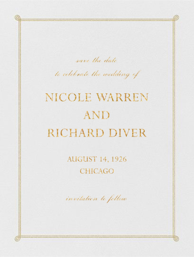 Double Loop Frame I (Save the Date) - Save the Date by Paperless Post